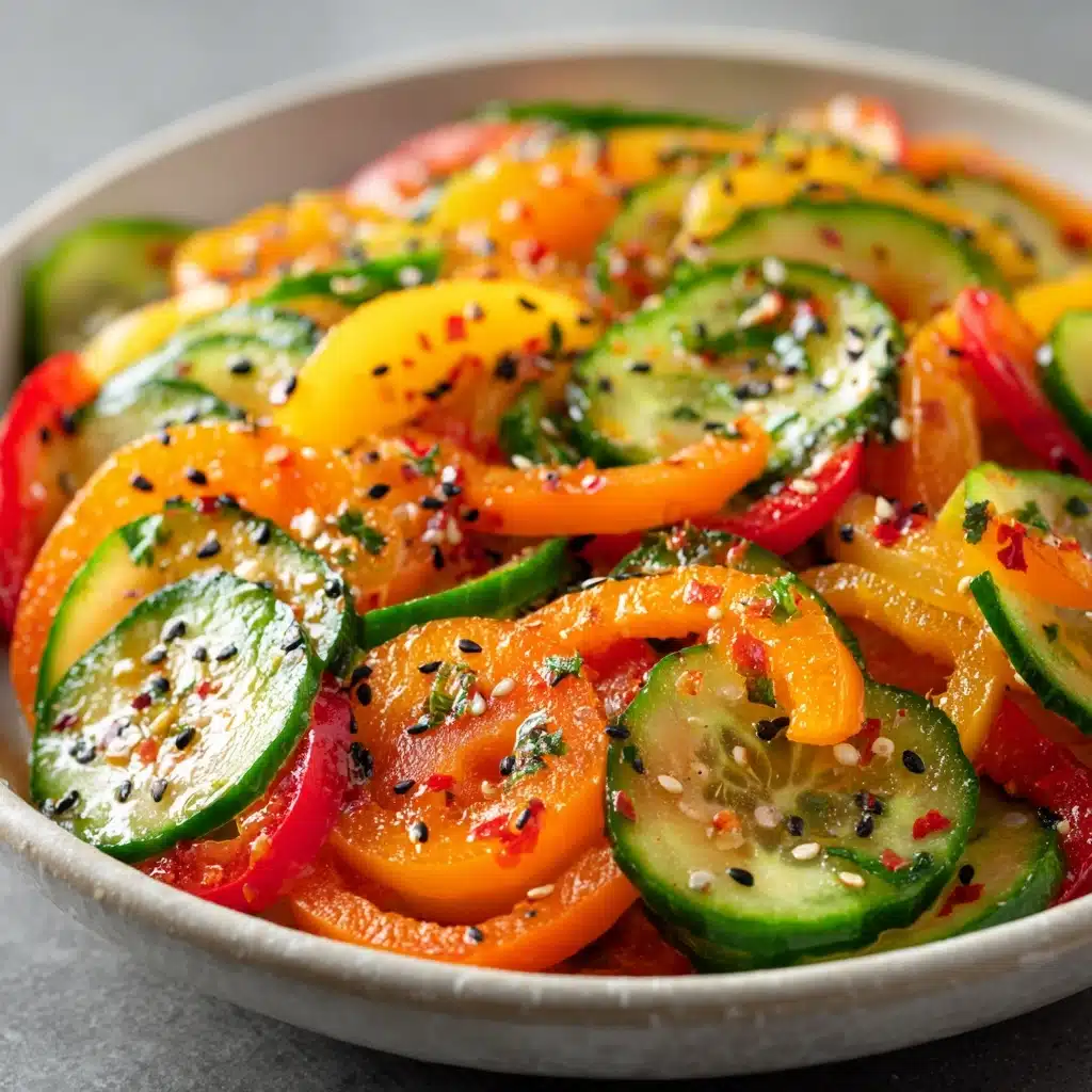 Cucumber Sweet Pepper Salad Recipe - Recipe Image