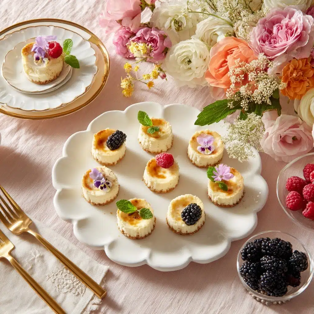 Mini Crème Brulee Cheesecakes Recipe - Recipe Image