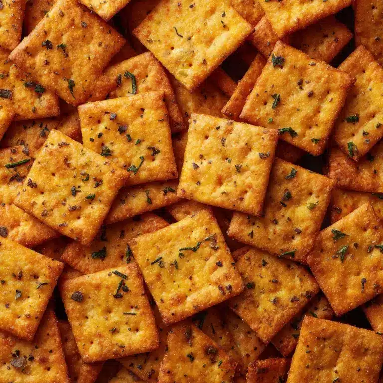 Homemade Seasoned Ranch Cheese Crackers Recipe