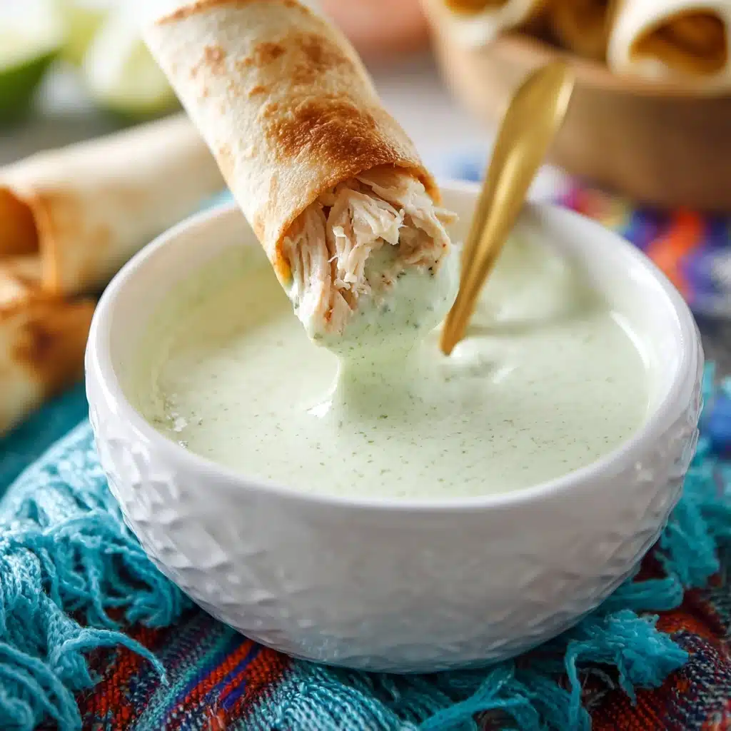 Baked Creamy Chicken Taquitos Recipe - Recipe Image