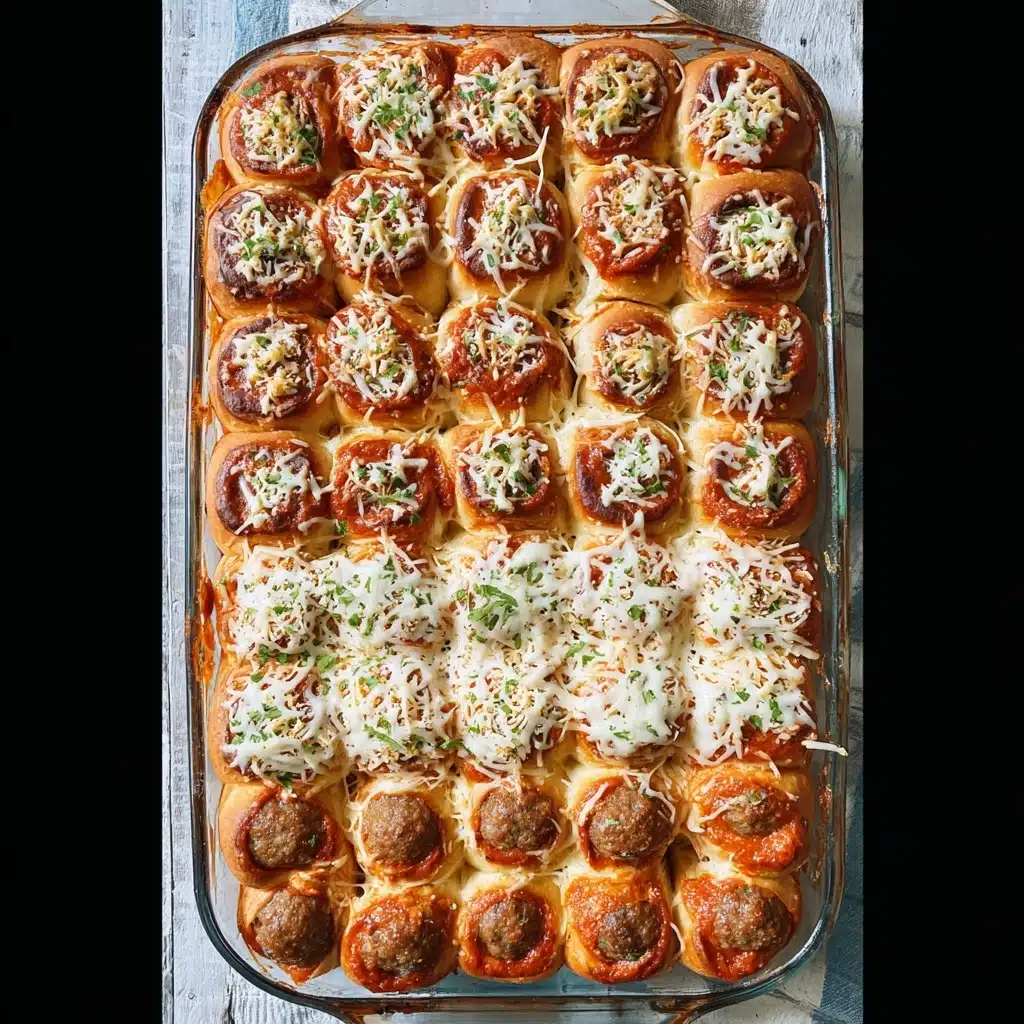 Meatball Parmesan Sliders Recipe - Recipe Image