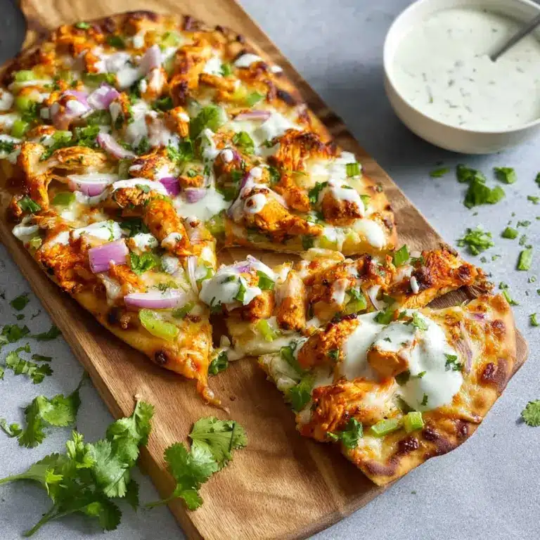 Buffalo Chicken Flatbread Recipe