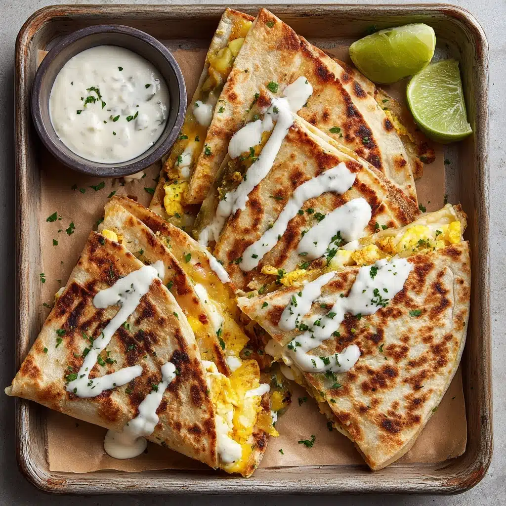 20-Minute Cheesy Elote Quesadilla with Cumin Lime Crema Recipe - Recipe Image
