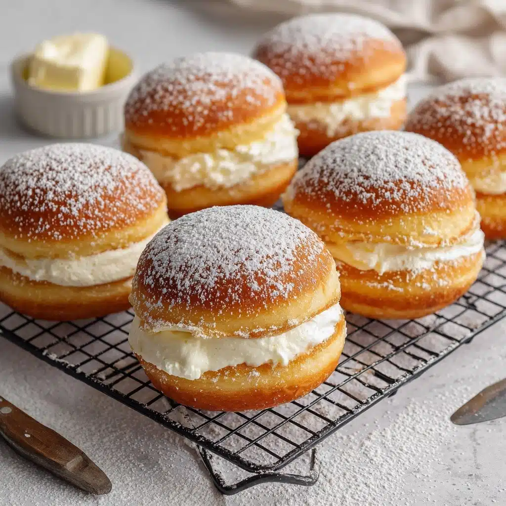 Korean Milk Cream Donut Recipe - Recipe Image