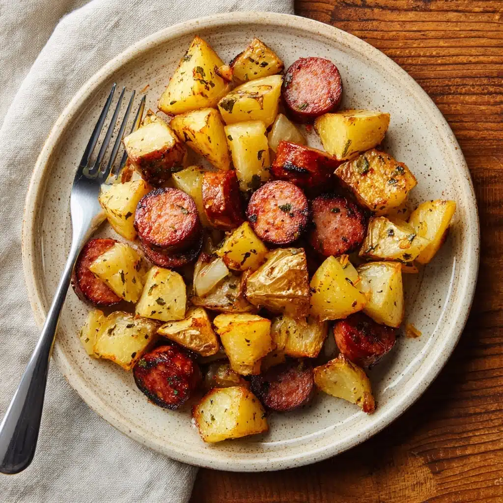 Oven Roasted Smoked Sausage and Potatoes Recipe