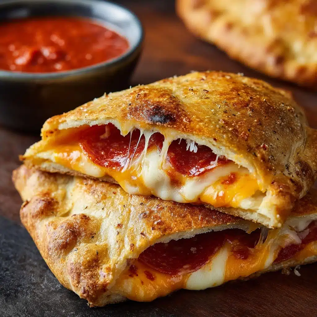 Homemade Easy Cheesy Pizza Pockets Recipe - Recipe Image