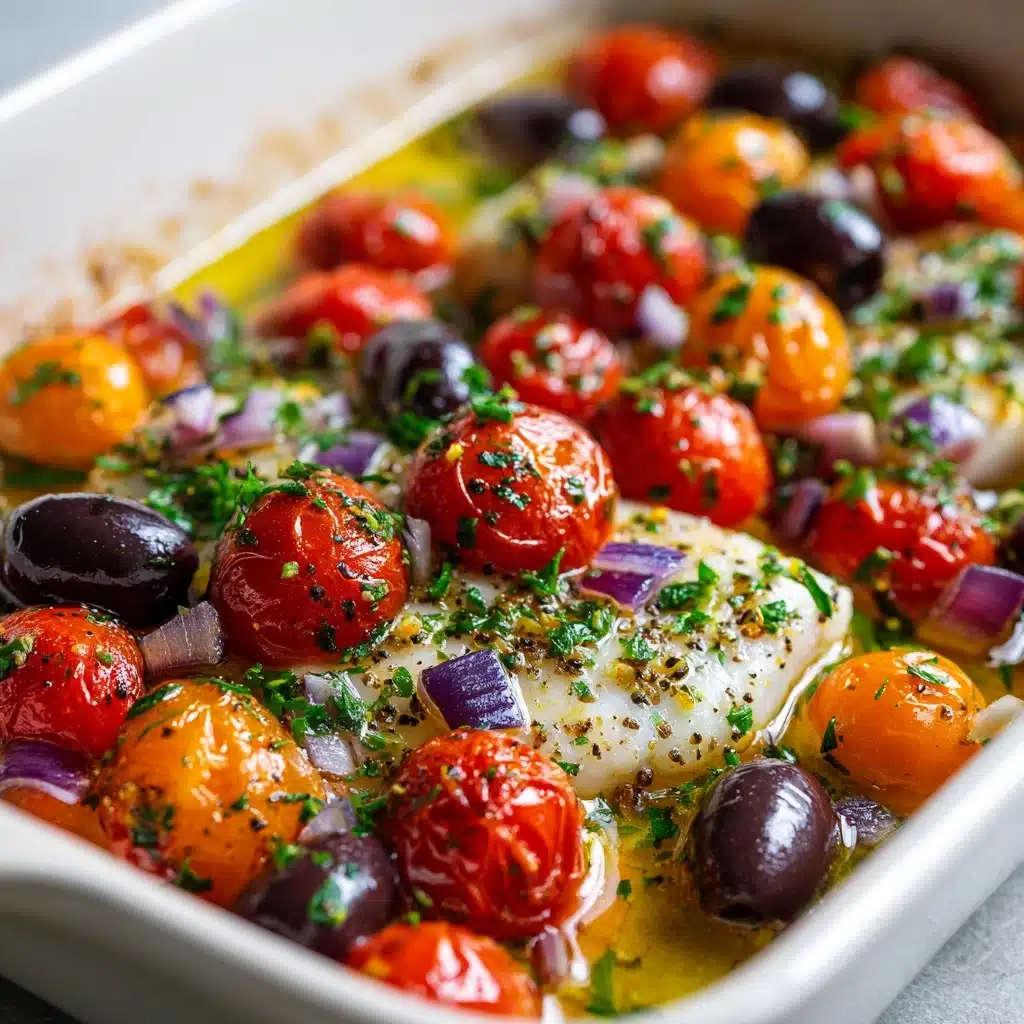 Mediterranean Baked White Fish Recipe