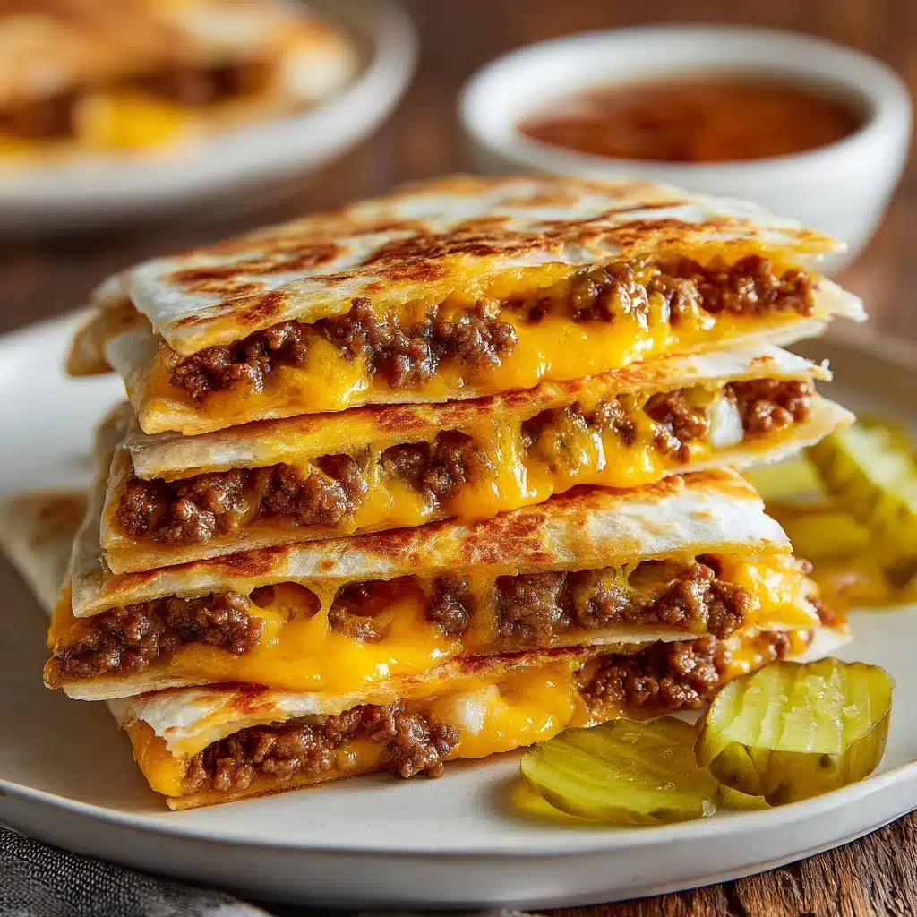 Cheeseburger Quesadilla Recipe - Recipe Image