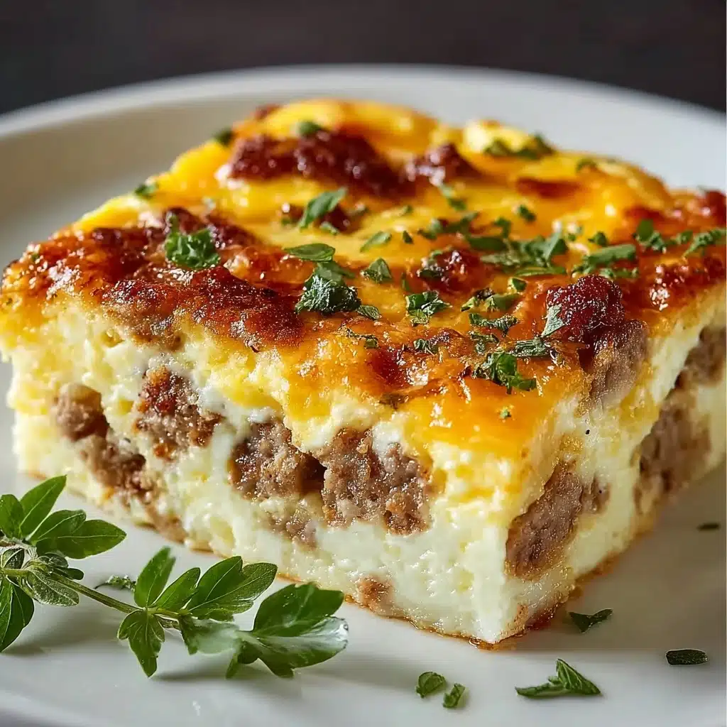 Easy Sausage and Egg Casserole Recipe - Recipe Image