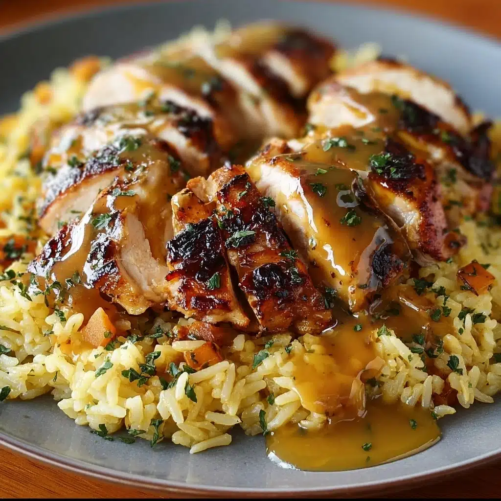 Smothered Chicken and Rice Recipe - Recipe Image