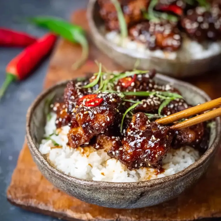 Chinese Crispy Chicken with Honey Garlic Sauce Recipe