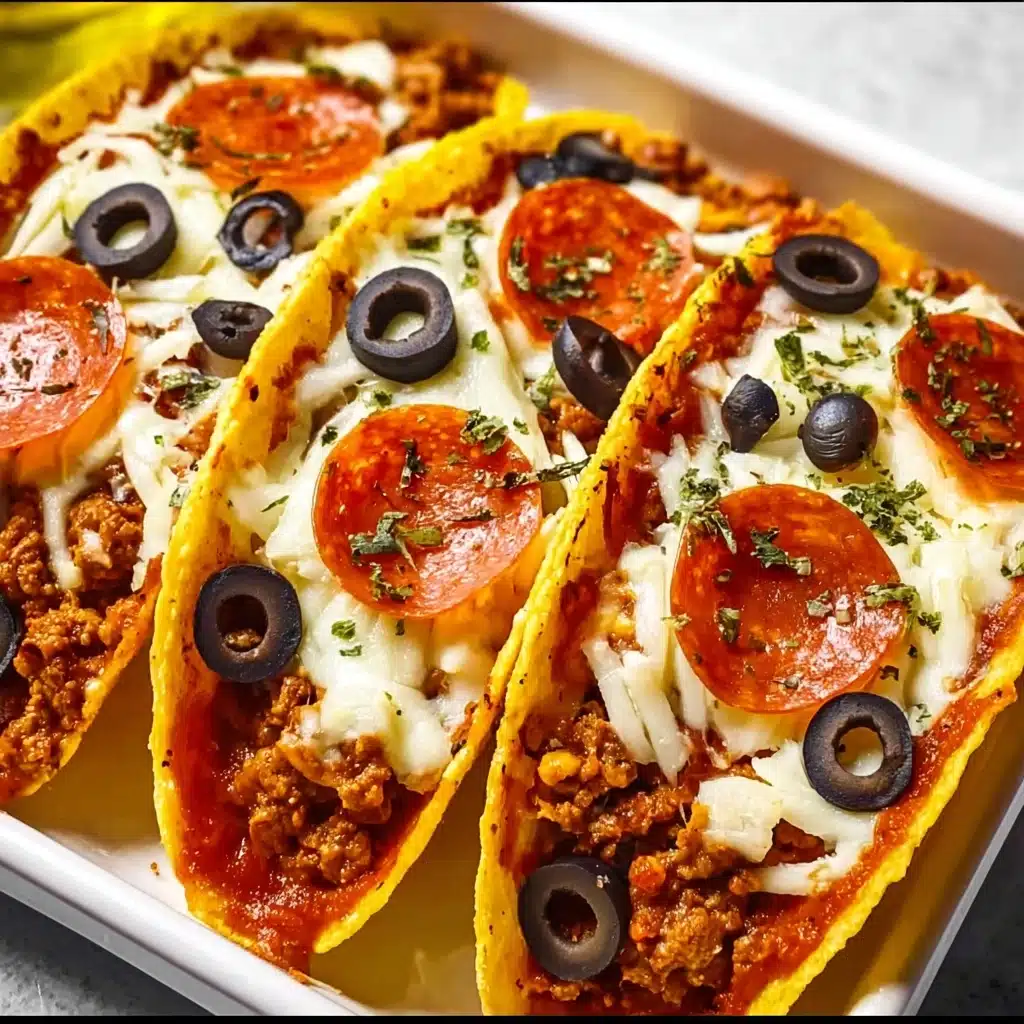 Meat Lovers Pizza Tacos Recipe - Recipe Image
