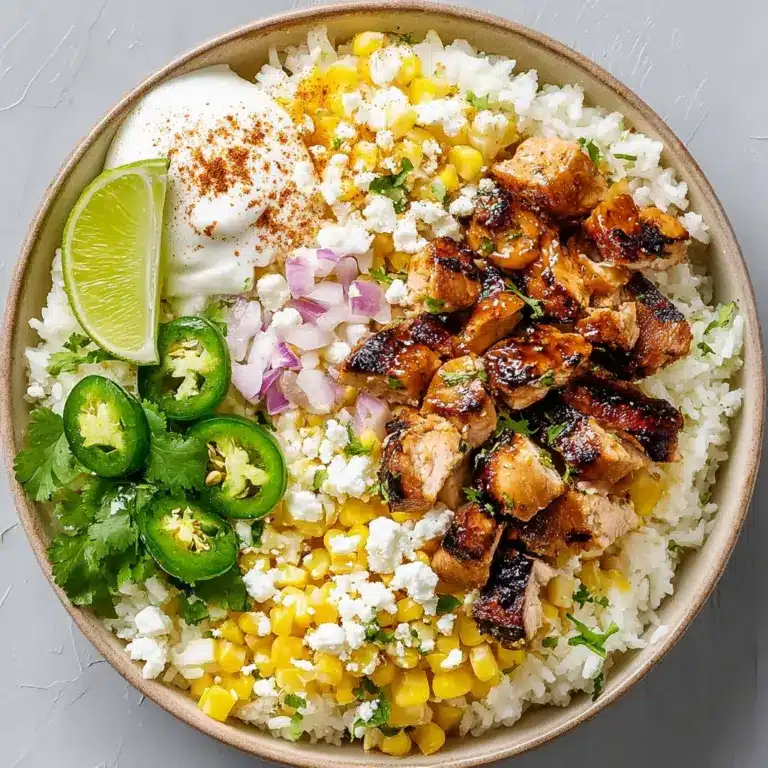 Street Corn Chicken Rice Bowl Recipe