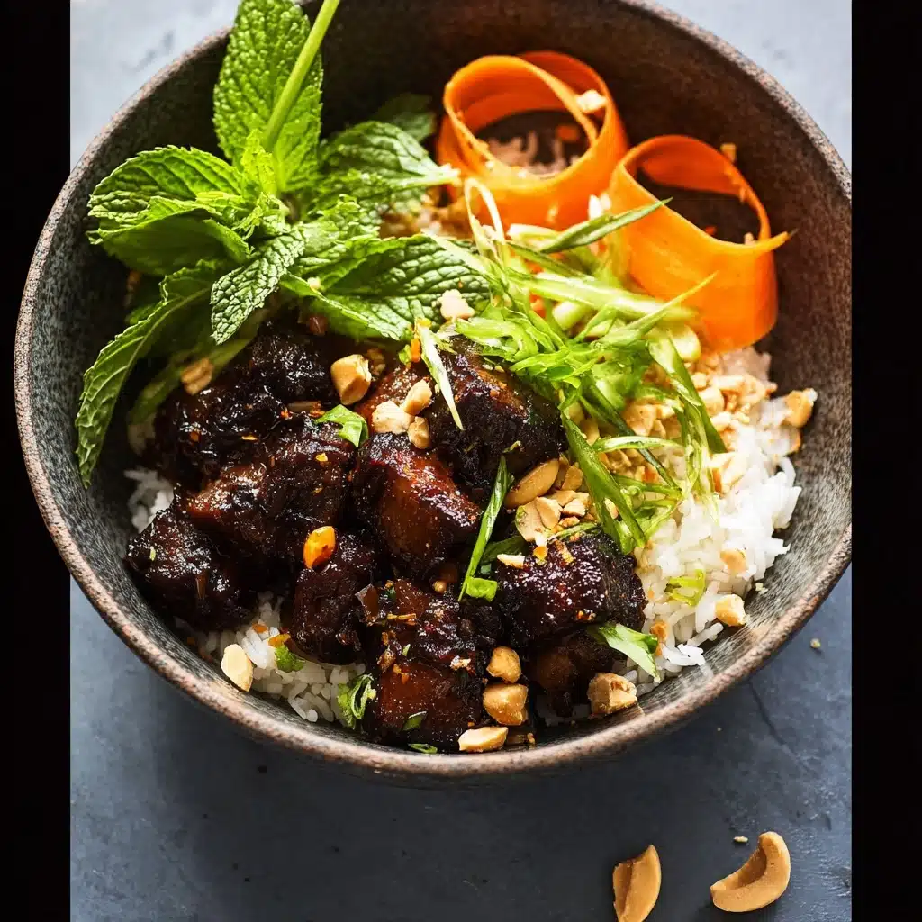 30 Minute Vietnamese Beef and Crispy Rice Bowl Recipe