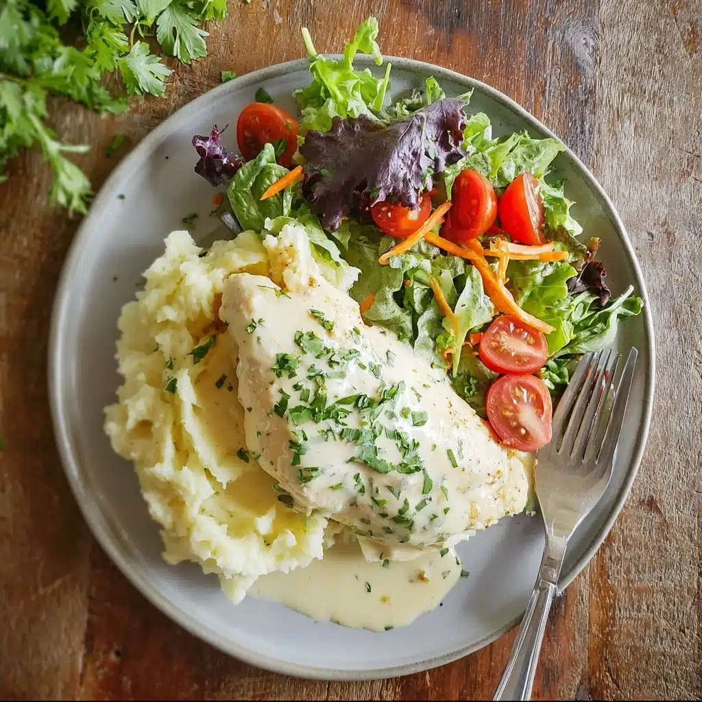 Crockpot Creamy Garlic Chicken Recipe