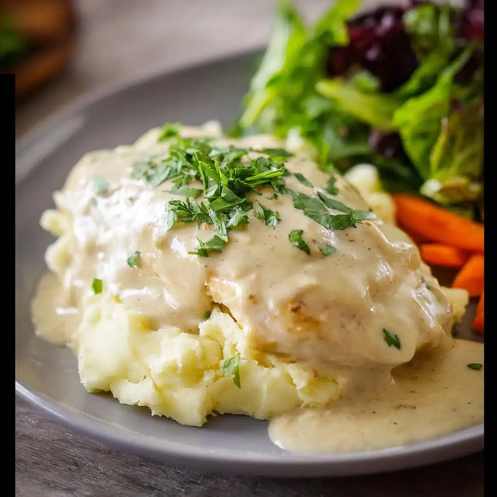 Crockpot Creamy Garlic Chicken Recipe - Recipe Image