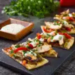 Chicken Fajita Flatbreads Recipe