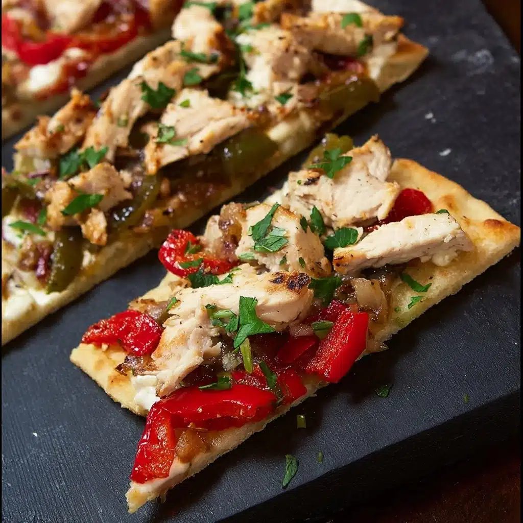 Chicken Fajita Flatbreads Recipe