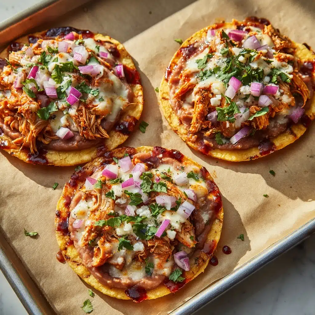 BBQ Chicken Tostadas Recipe - Recipe Image