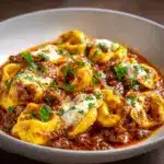 Cheesy Beef Enchilada Tortellini Recipe