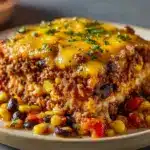 Beef Enchilada Casserole with Rice Recipe