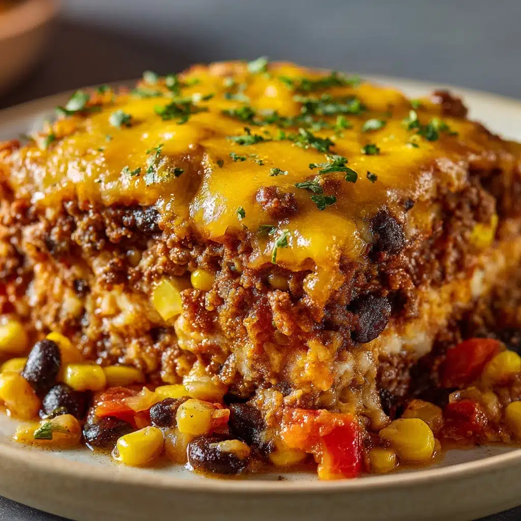 Beef Enchilada Casserole with Rice Recipe