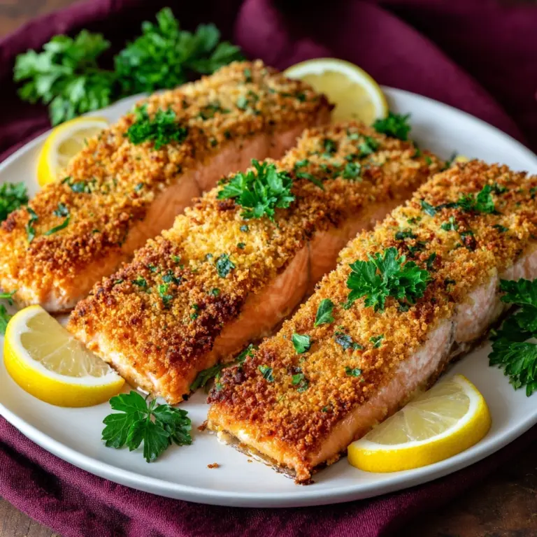 Baked Parmesan Crusted Salmon Recipe
