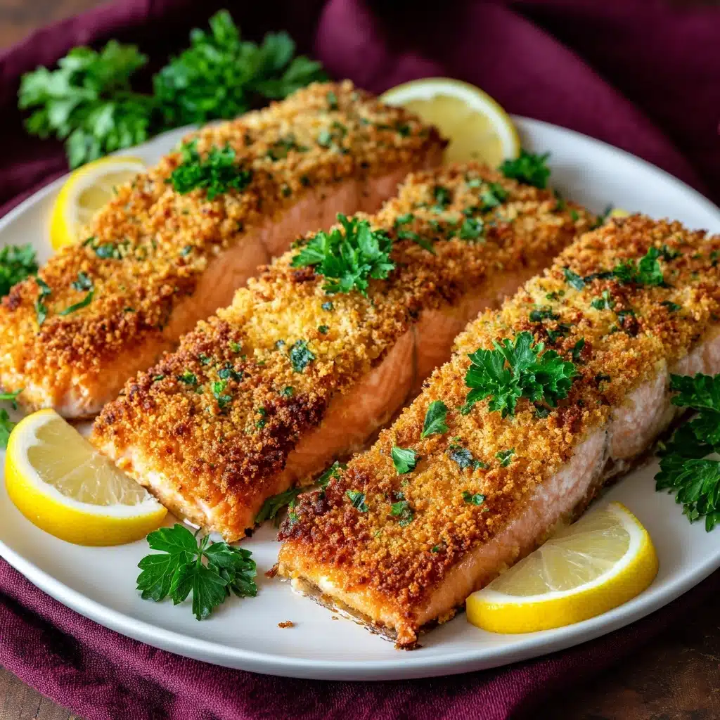 Baked Parmesan Crusted Salmon Recipe - Recipe Image