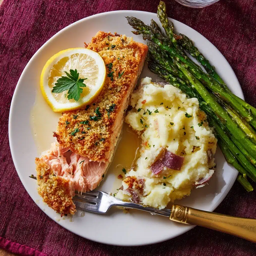 Baked Parmesan Crusted Salmon Recipe - Recipe Image