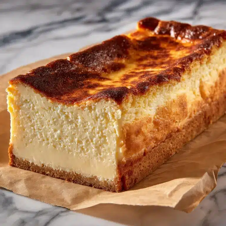Loaf Pan Basque Cheesecake Recipe