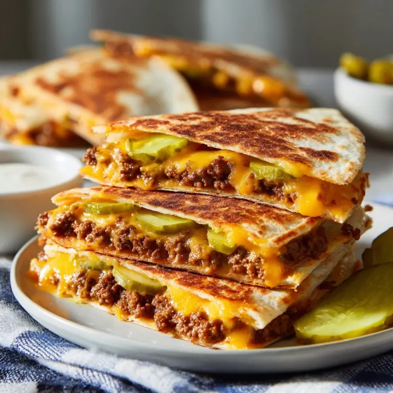 Cheeseburger Quesadilla Recipe