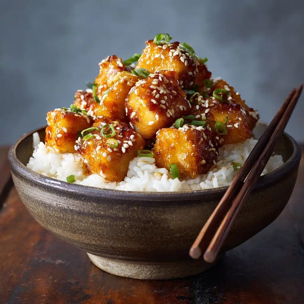 Crispy Honey Garlic Tofu Recipe - Recipe Image