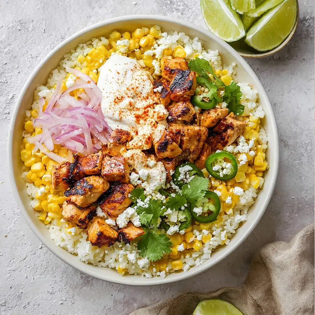 Street Corn Chicken Rice Bowl Recipe - Recipe Image