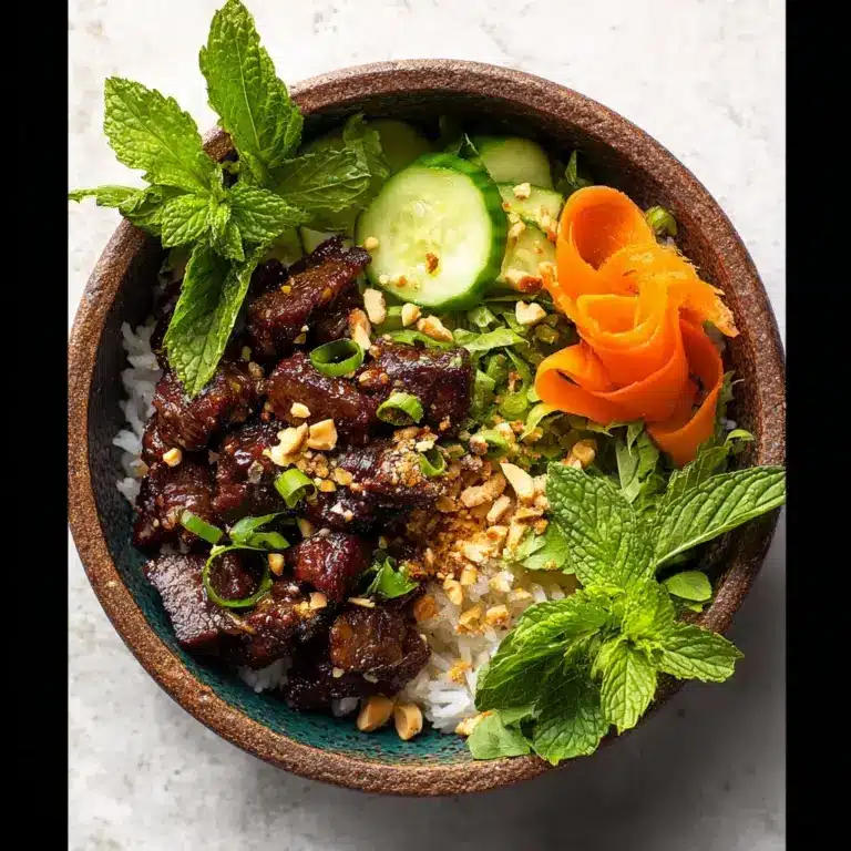 30 Minute Vietnamese Beef and Crispy Rice Bowl Recipe