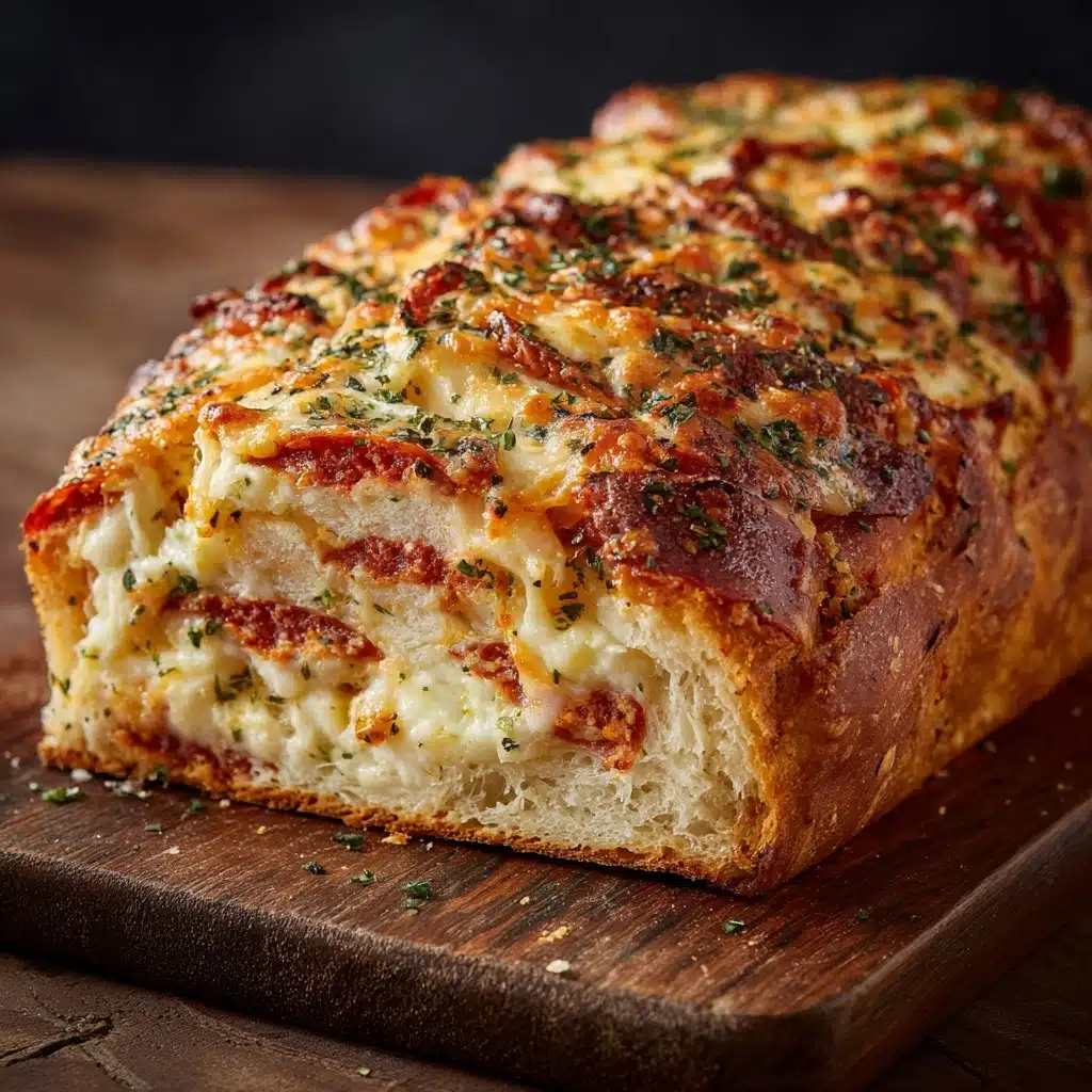 Cheesy Pepperoni Stromboli Recipe