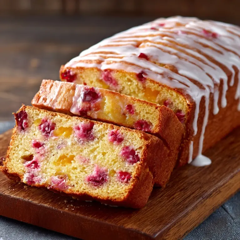 emon Rhubarb Loaf with Glaze Recipe