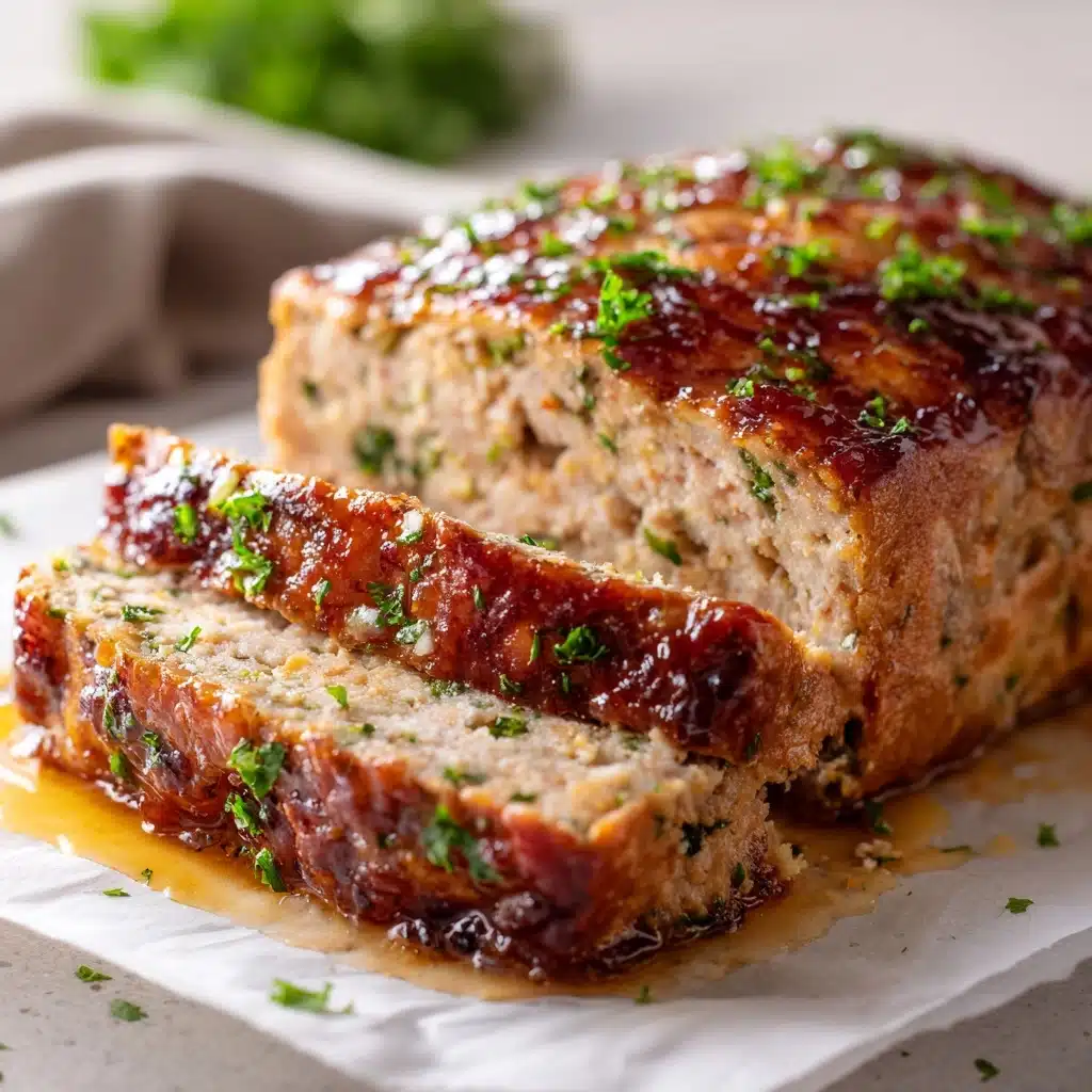 Melt-in-Your-Mouth Garlic Parmesan Chicken Meatloaf Recipe - Recipe Image