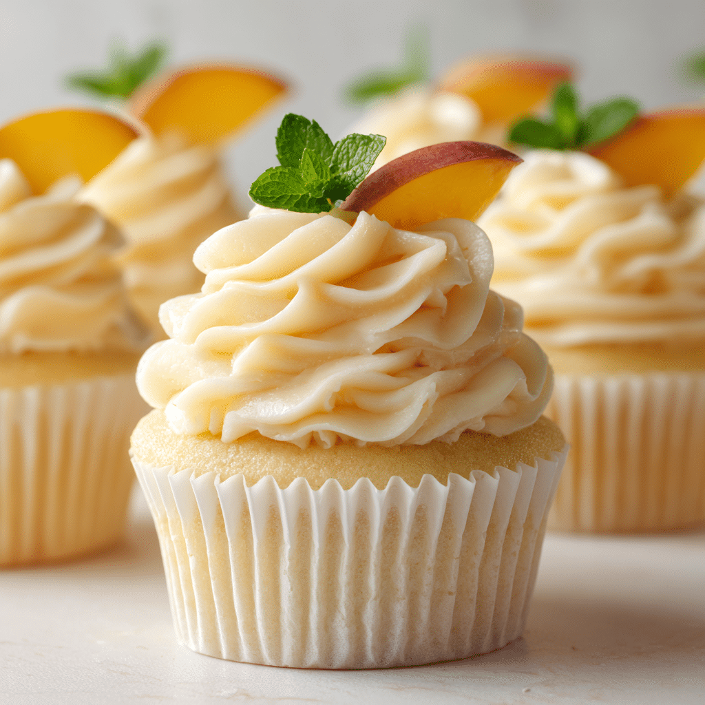 Honey Peach Cream Cheese Cupcakes Recipe