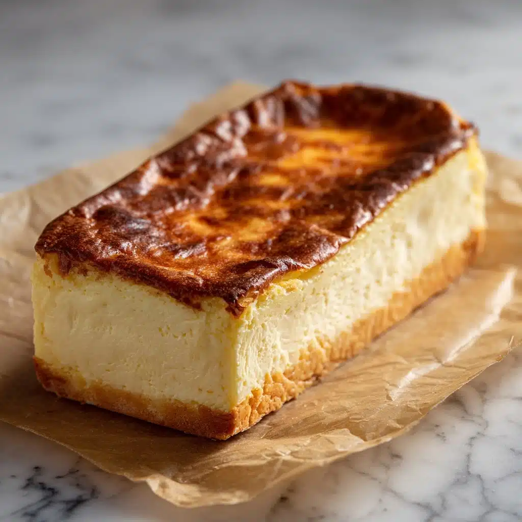 Loaf Pan Basque Cheesecake Recipe - Recipe Image
