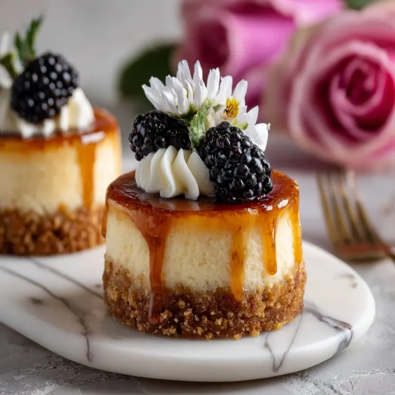 Mini Crème Brulee Cheesecakes Recipe