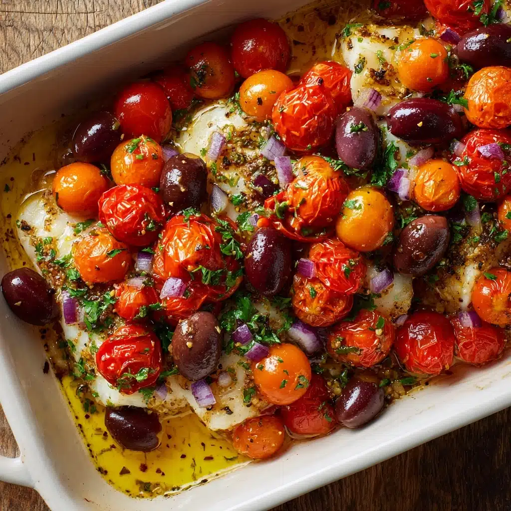 Mediterranean Baked White Fish Recipe - Recipe Image