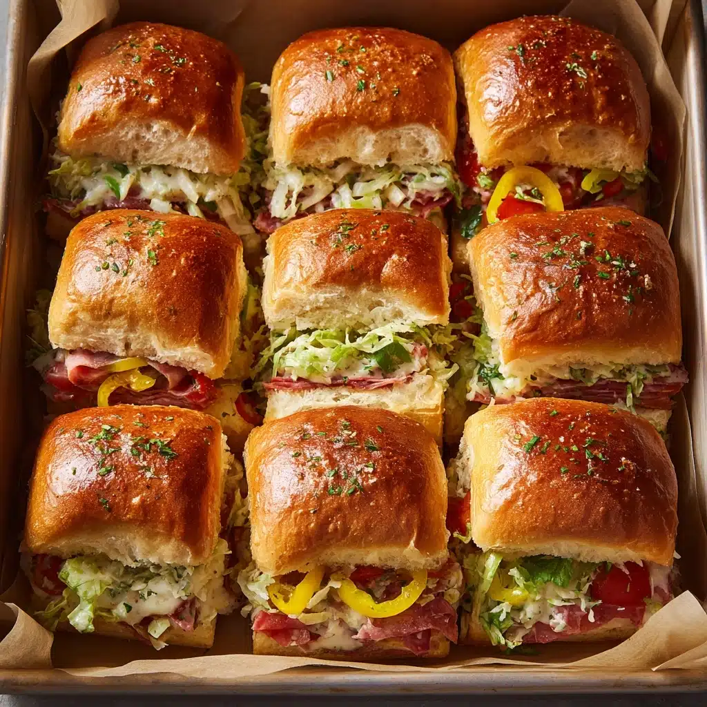 Italian Sub Sliders Recipe - Recipe Image