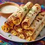 Baked Creamy Chicken Taquitos Recipe