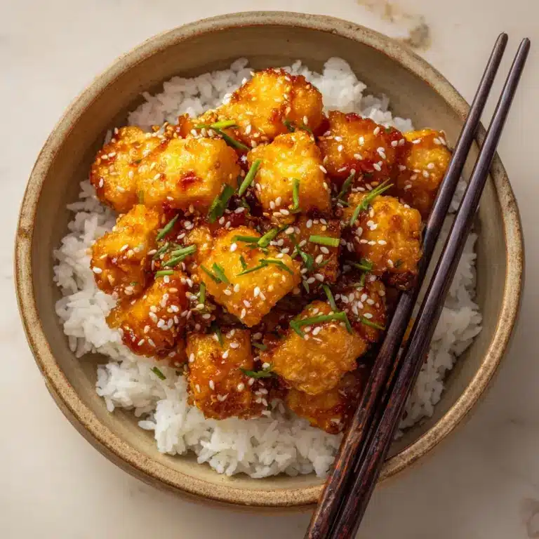 Crispy Honey Garlic Tofu Recipe