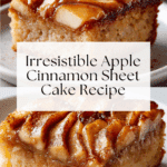 Easy Apple Cinnamon Sheet Cake Recipe