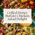 Chopped Honey Buffalo Chicken Skewer Salad Recipe