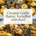 Garlic Butter Beef and Spinach Tortellini Recipe
