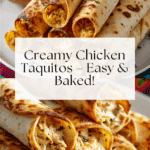Baked Creamy Chicken Taquitos Recipe