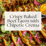 Crispy Beef Tacos (Baked Not Fried!) Recipe
