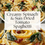 Spaghetti & Spinach with Sun-Dried Tomato Cream Sauce Recipe